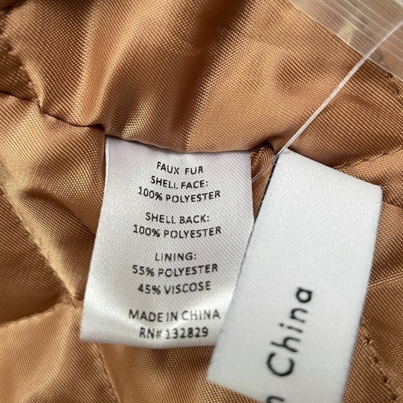 NWT‎ Eaves Faux Fur Cash Jacket in Brown Medium - Picture 9 of 11